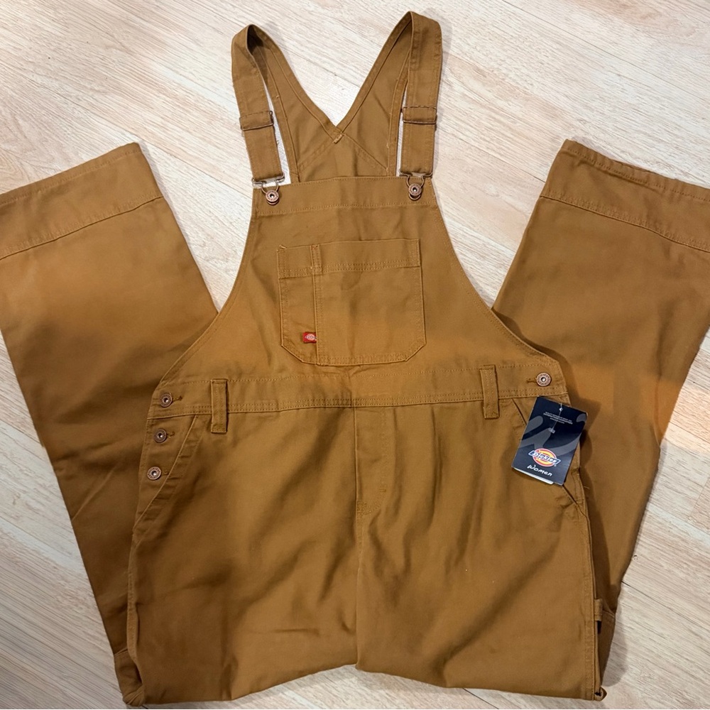 Beautiful Dickies Tan Workwear Bib Overalls